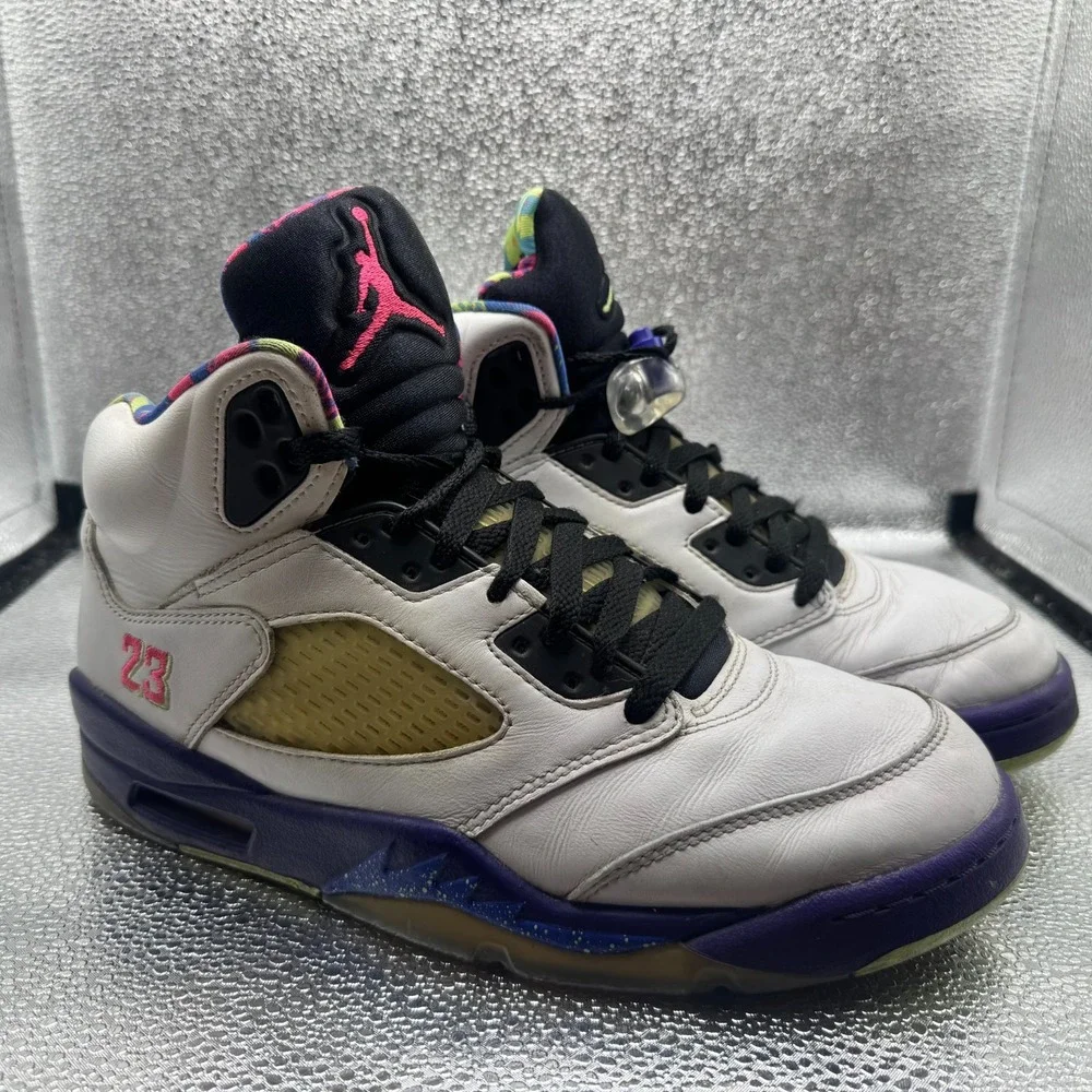 Size 8 Jordan 5 Retro Alternate Bel-Air Mens Lace Up Sneaker Shoes DB3335-100